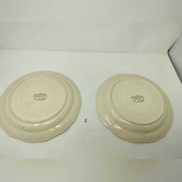 Vintage MIKASA Strawberry Festival Dinner Plate 10 3/4" EB 801 Pattern Set Of 2 - Picture 8 of 9